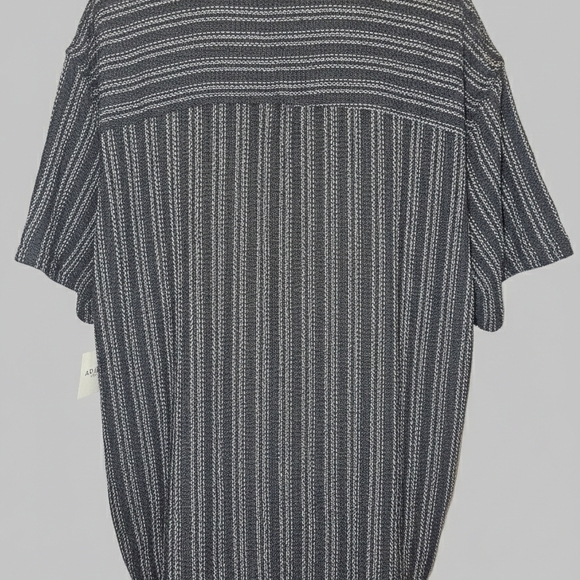 Arizona Jean Company Black and White Striped Casual Shirt - Picture 3 of 12